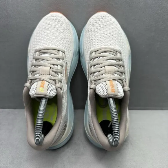 Womens Size 6.5 (B) Brooks Glycerin 21 Shoes Coconut/Aqua Running Sneakers