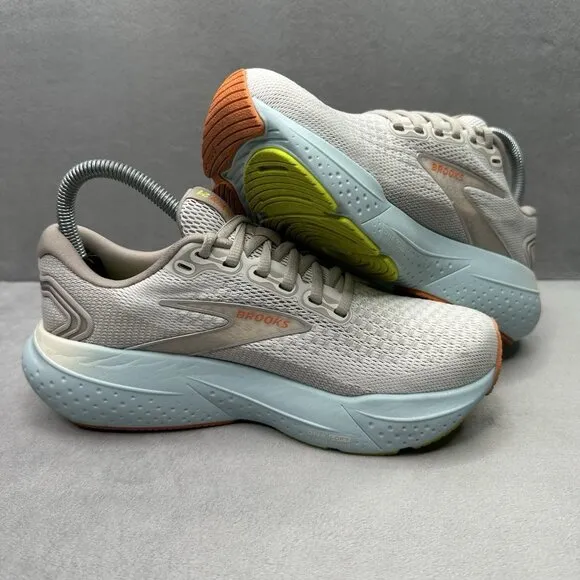 Womens Size 6.5 (B) Brooks Glycerin 21 Shoes Coconut/Aqua Running Sneakers