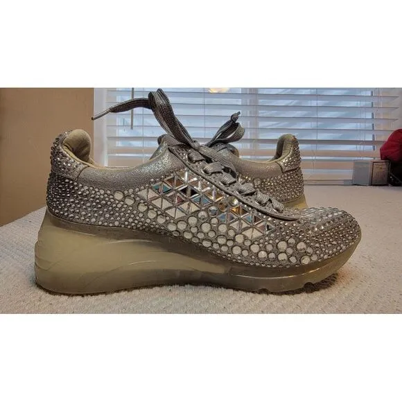 Women's‎ Steve Madden Fancy Embellished Carissa Sneakers Shoes (Size 8)