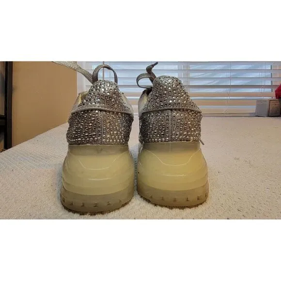 Women's‎ Steve Madden Fancy Embellished Carissa Sneakers Shoes (Size 8)