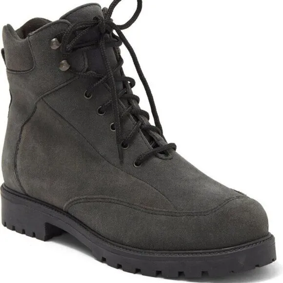 Women's Waterproof Leather Combat Boots La Canadienne Lug Sole Size 8.5