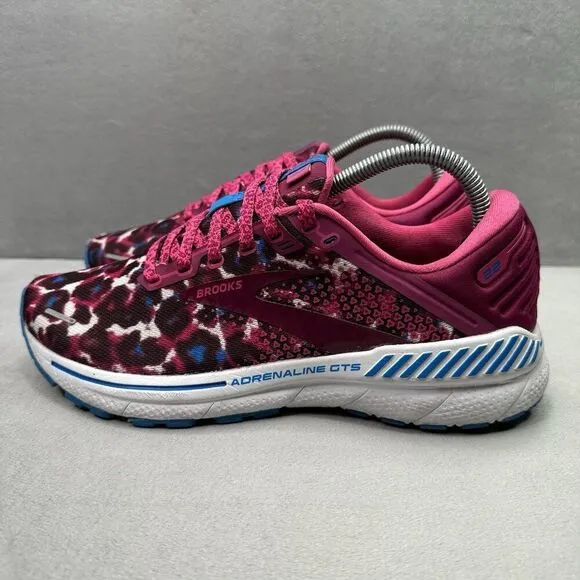 Womens Size 9 (B) Shoes Brooks Adrenaline GTS 22 Shoes Magenta/Raspberry Running