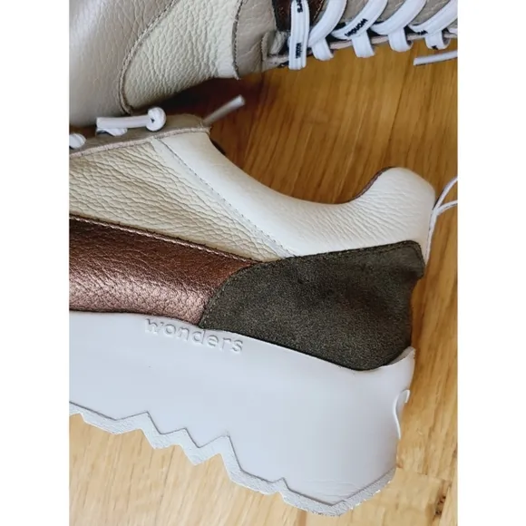 Wonders Suki Sneaker Comfort Chunky Wedge Size US 8.5