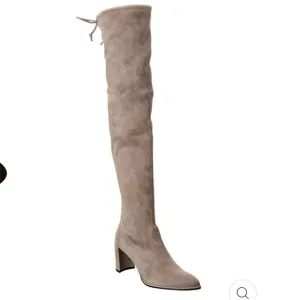 Worn once! Stuart Weitzman Landmark topo suede OTK boots