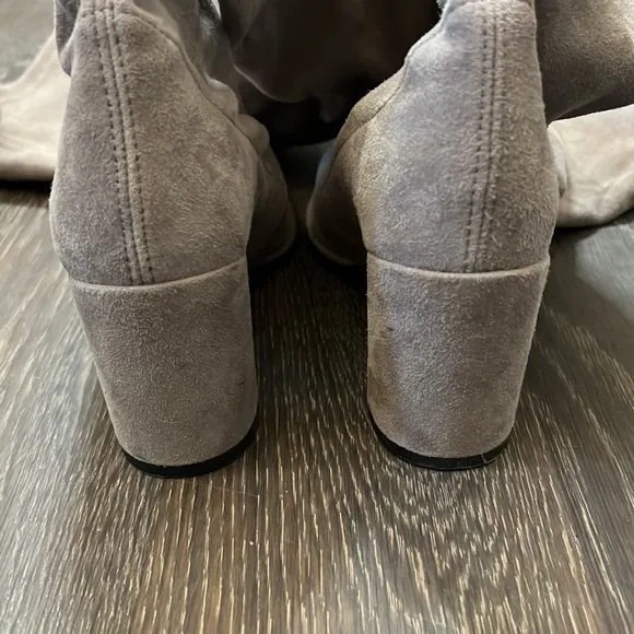 Worn once! Stuart Weitzman Landmark topo suede OTK boots