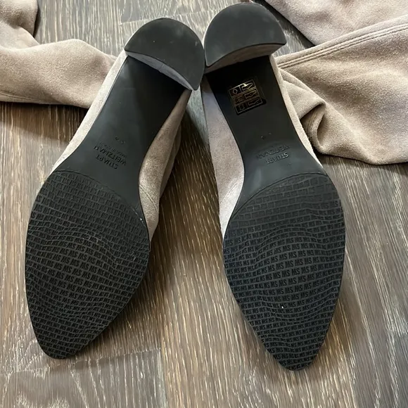 Worn once! Stuart Weitzman Landmark topo suede OTK boots