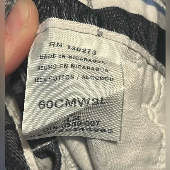 Wrangler Men’s Size 42 Cargo Striped Loose Fit Cotton Summer Work Shorts