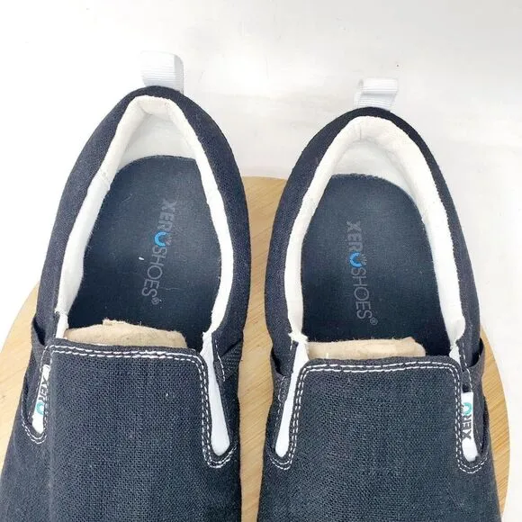 Xero Shoes Mens 10 Aptos Barefoot Minimalist Walking Slip On Hemp Canvas Loafer