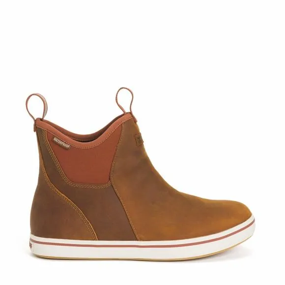 XTRATUF LEATHER ANKLE DECK BOOT ORANGE 11 D (M)