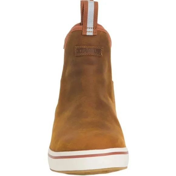 XTRATUF LEATHER ANKLE DECK BOOT ORANGE 11 D (M)