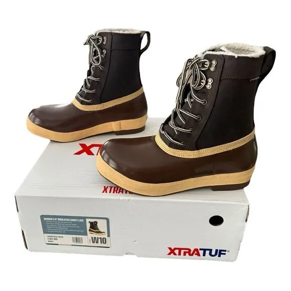 Xtratuf Women’s 8” Insulated Legacy Waterproof Boot Commercial Grade Size 10