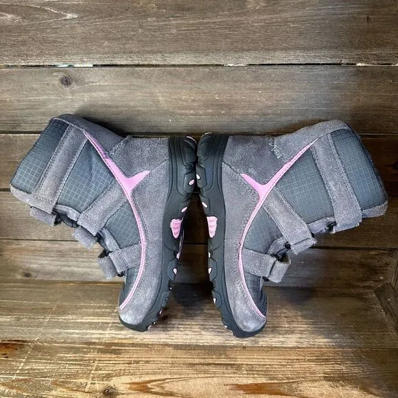 Youth KEEN Trezzo‎ II Gray Waterproof Insulated Winter Snow Boots Size 2 Y GUC