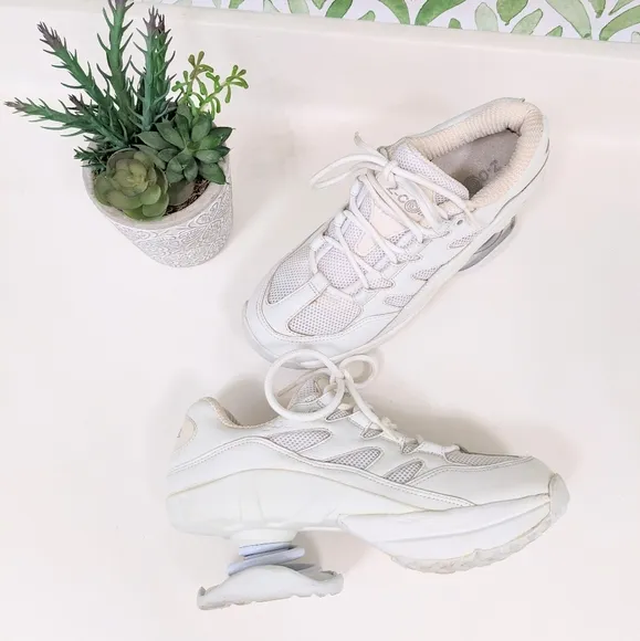 Z-Coil Freedom Women Size 8 Pain Relief Spring Heel Comfort Walking White Shoe