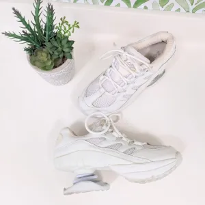 Z-Coil Freedom Women Size 8 Pain Relief Spring Heel Comfort Walking White Shoe