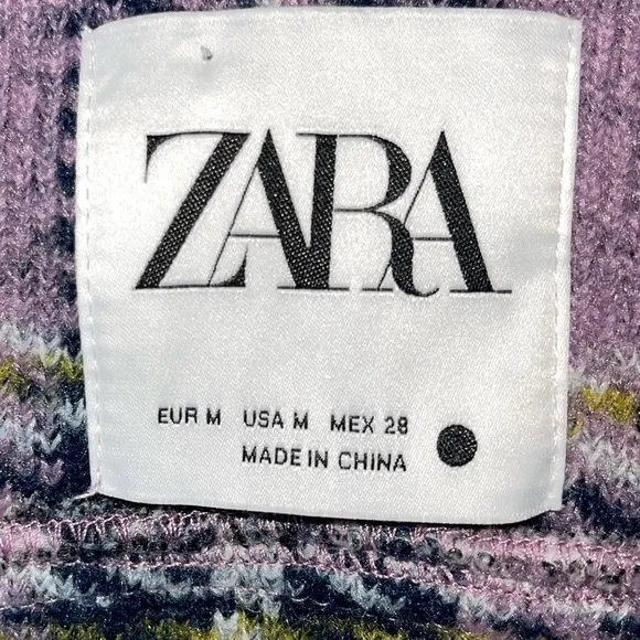 ZARA Purple Plaid Oversized Shirt Jacket Shacket Medium Blogger Favorite